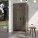 FortiFura Galeria Douchecabine - 90x90x200cm - Rookglas - Geborsteld Messing