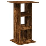 VidaXL Table de bar avec rangement 60x60x102 cm bois couleur chêne fumé