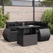Maison Exclusive - Salon de jardin 5 pièces avec coussins, rotin synthétique noir