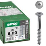 SPAX Betonschroef verzonken kop - 6,0 x 80 mm 100 stuks - staal, galvanisch verzinkt