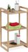 Merkloos Relaxdays bamboe rek 3 etages - staand badkamerrek - keukenrek 70 x 40 x 30 cm