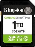 Kingston Technology 1TB SDXC Canvas Select Plus Gen3 150MB/s C10 UHS-I U3 V30