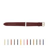 SELVA horlogeband, 14-24 mm, leer, verwisselbaar, vervangende band voor smartwatch, gemaakt in Duitsland