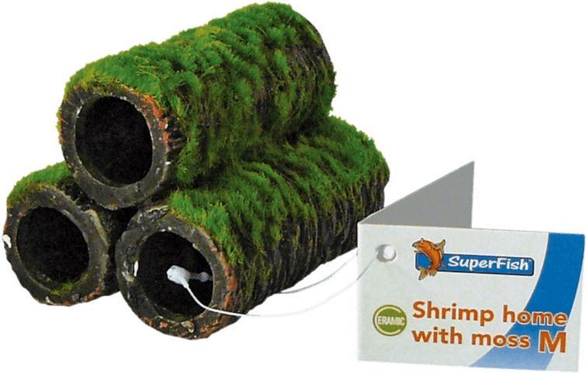 SuperFish Shrimp Home Met Mos - Aquarium Ornament - 8715897200533