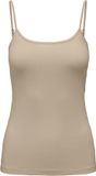 JDY JDYAVA SINGLET JRS NOOS Dames Tops XS Katoen Elastaan Humus