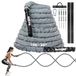 Yes4All Battle Rope 9 m/12 m/15 m lengte, 38 mm/50 mm diameter Poly Dacron Battle Oefeningstouw met beschermhoes - stalen anker en riem inbegrepen
