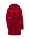 Goldner Fashion Klassieke duffelse coat van de fijnste mix met wol - rood - Gr. 25