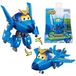 Merkloos Super Wings Jerome transformeerbaar speelgoedvliegtuig en robotfiguur