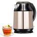 MPM MCZ-91M Bouilloire électrique, 1,5 litre, Acier inoxydable Sans BPA, Résistance cachée, 2200 W, arrêt automatique à ébullition, sans fil 360 degrés sans câble