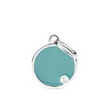 MyFamily Hond Medaille Blauwe Cirkel 26x31 mm