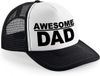 Bellatio Decorations Awesome dad snapback cap/ truckers pet noir pour hommes