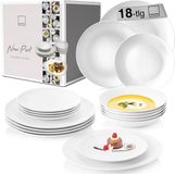 Sänger Porselein Serviesset - Combinatieservies - 18-delig - Wit