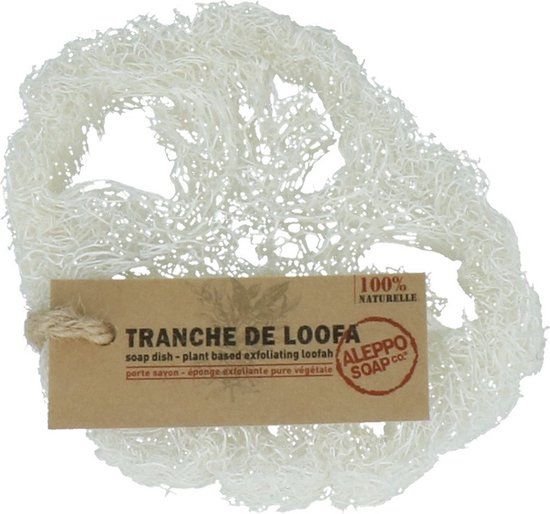 Aleppo Soap Co Loofah natuurspons plak 2 stuks