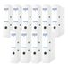 OFFICER PRODUCTEN Donau Binder Hendel Boog File/Map Breed/Pack van 10/DIN A4/7,5 cm/10 Stuks/Wit/Plastic Cover PP/Karton Papier