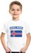 Bellatio Decorations Shoppartners Bv IJsland t-shirt met IJslandse vlag wit kinderen 110/116