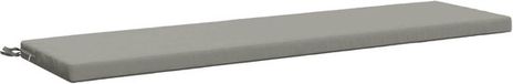 vidaXL Bankkussen SOEST 100% Polyester Grijs 150 x 40 x 5 cm