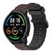 Strap-it sport gesp band - zwart/rood - Geschikt voor Xiaomi Mi Watch