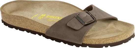 Birkenstock Madrid Dames Slippers - Mocca