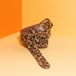 Pinned by K BELT LEATHER LONG BASIC LEOPARD BROWN