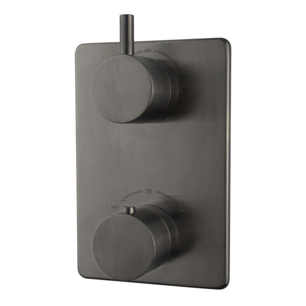 Wiesbaden Caral afbouwdeel thermostatisch 2 weg gunmetal 29.7510