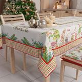 PETTI Artigiani Italiani - Kerst Tafelkleed Vlekbestendig Rechthoekig Tafelkleed voor Keuken, Motief Noel, 140x180 cm, 100% Made in Italy