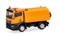 Herpa MAN TGS NN veegmachine oranje, schaal 1:87
