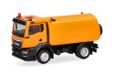 Herpa MAN TGS NN veegmachine oranje, schaal 1:87