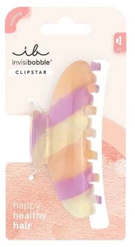 Invisibobble Clipstar Tricolor L Haarklem Roze Kunststof