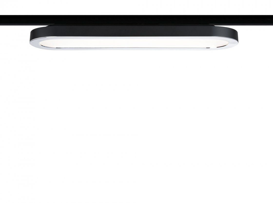 Paulmann Loop LED Rail Spot - 8W - Warm White - Black/Chrome
