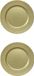 Merkloos / Sans marque Othmar Decorations Bv 10x stuks diner borden/onderborden goud met glitters 33 cm