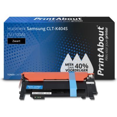 PrintAbout Huismerk Samsung CLT-K404S Toner Zwart | Compatibel