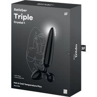 Satisfyer Triple Crystal 1 Glazen Dildo 3-in-1 met Bal, Plug & Schacht