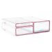 TATAY Boîte de conservation pour réfrigérateur | Set de 3 : Petit + Moyen + Grand | Avec tiroir coulissant et grille de dégivrage | Modulaire et empilable | Plastique sans BPA, Transparent