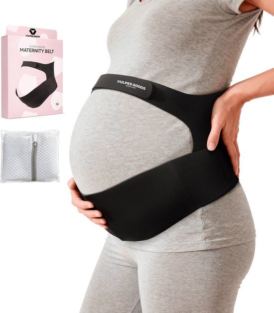 Vulpes Goods® Babycare Buikband Zwangerschap - Maat M - Premium Black