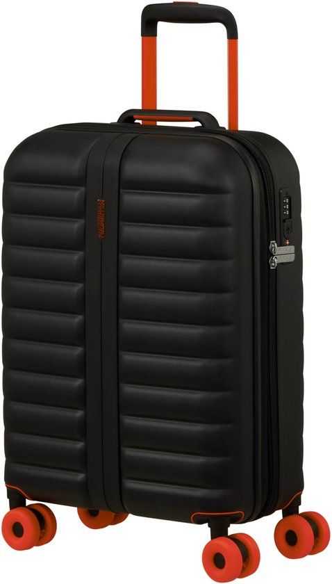 American Tourister Neovibe Handbagage Spinner 55 cm - Uitbreidbaar 37/43 liter - 55x40x20/23 cm - true black