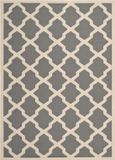 Safavieh Trellis Indoor/Outdoor Geweven Vloerkleed, Courtyard Collectie, CY6903, Antraciet & Beige, 122 x 170 cm