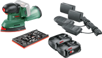 Bosch Universal Sander 18V-10 - 2x 2.5Ah Battery Starter Kit