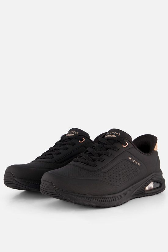 Skechers Arch Fit Uno Slip-Ins Zwart Synthetisch - Maat 38