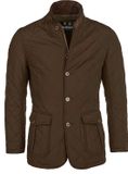 Barbour Jas Quilted Lutz Bruin - Maat S - Heren - Tussenjas