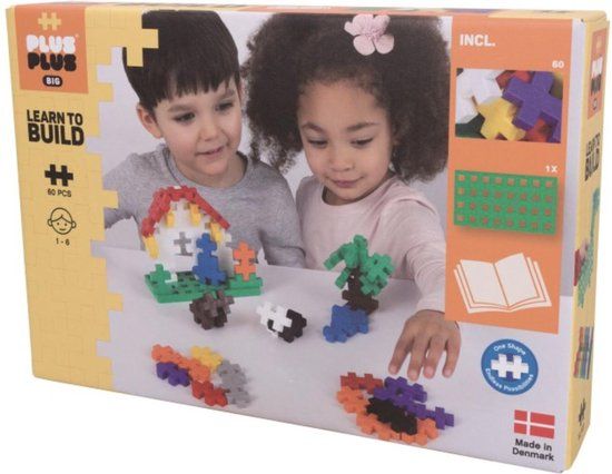 Plus-Plus BIG Learn To Build - 60-Delige Bouwset - Vanaf 3 Jaar