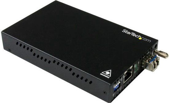 StarTech Gigabit Ethernet naar Glasvezel Media Converter - SM LC - 20 km - Zwart