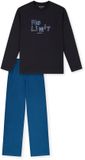 SCHIESSER Pyjama lang Jongens Navy Katoen Maat 140