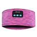 Rose Bandeau Audio Bluetooth Sans Fil - Écouteurs Intégrés pour Sommeil et Activités Sportives