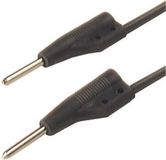 SKS Hirschmann MVL 2/50 sw Meetsnoer Stekker 2 mm Stekker 2 mm 0.50 m Zwart 1 stuk(s)