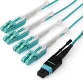 StarTech Câble fibre optique 3 mètre MPO/MTP vers 4x LC - 40G