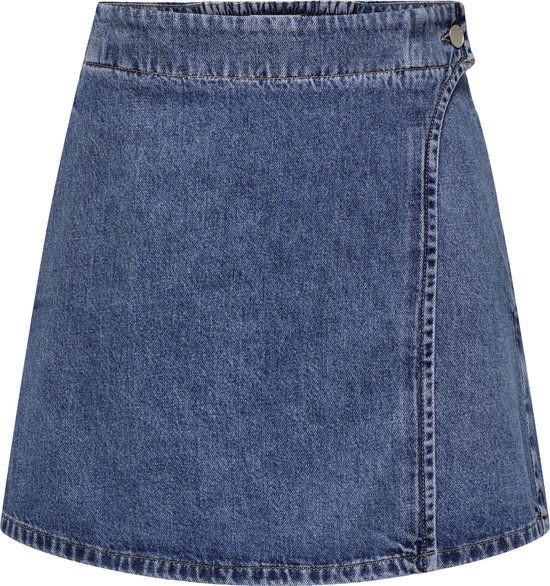 ONLY - ONLTHEA WRAP SHORT SKIRT DNM CS DOT - Meisjes - Rokken
