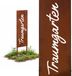 Merkloos / Sans marque Droomtuin Tuindecoratie Metaal Roestpatina Bruin 85 x 28 cm
