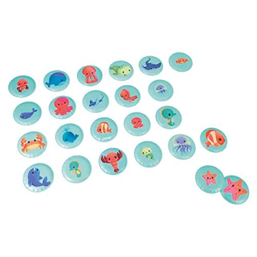 Janod Baby's voor dieren - 24 stuks - drijvend - kindergeheugenspeelgoed - vanaf 24 maanden