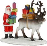 Luville - Père Noël et cerf déplaçant des cadeaux