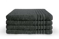 Byrklund Serviette de bain - Lot de 10 - Qualité hôtel - 100% Coton (BCI) - 500 g/m² - 70x140 cm - Anthracite
